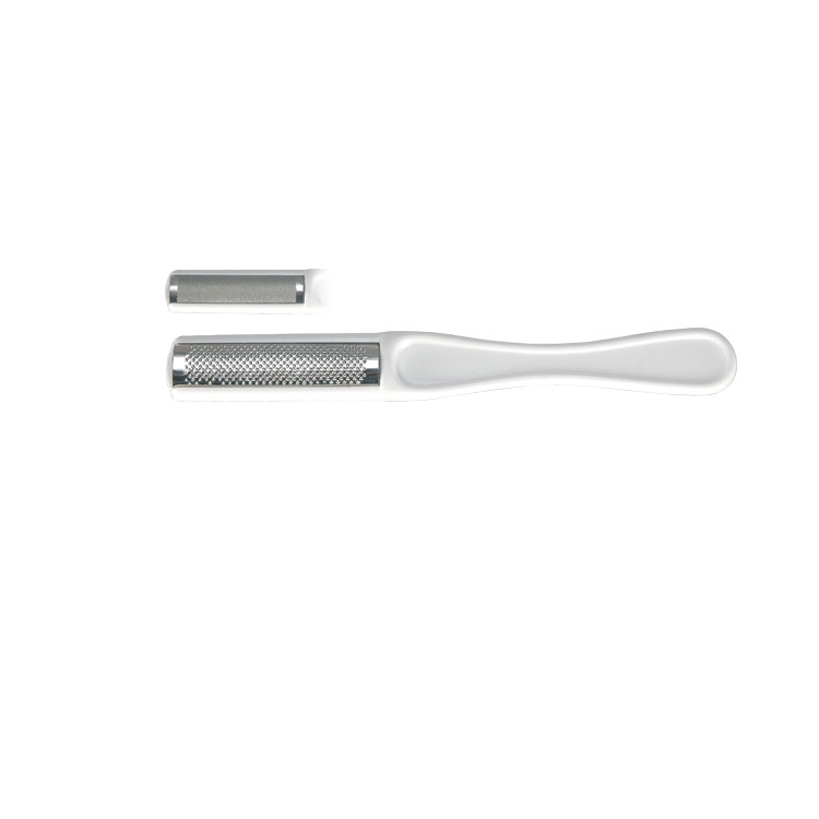 Foot file white plastic double sided