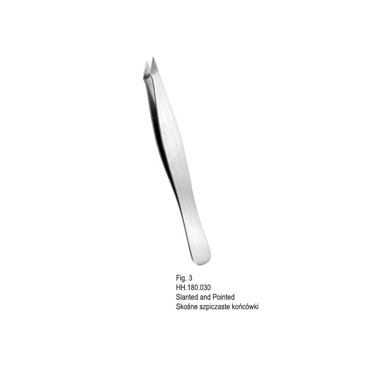 Professional Line tweezers Falcon Plain slanted/pointed fig. 3
