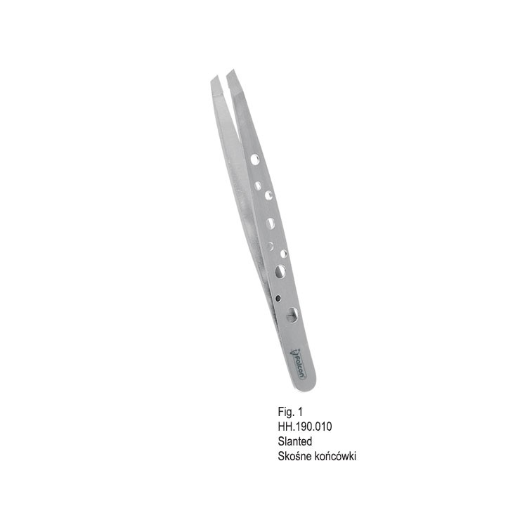 Tweezers Falcon slanted tips 90 mm 