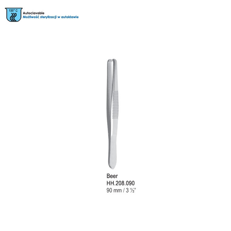 Tweezers Beer round tips 90mm