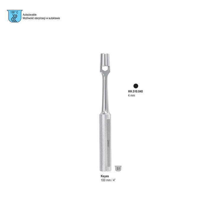 Dermal punch Keyes ø 4mm, 100mm