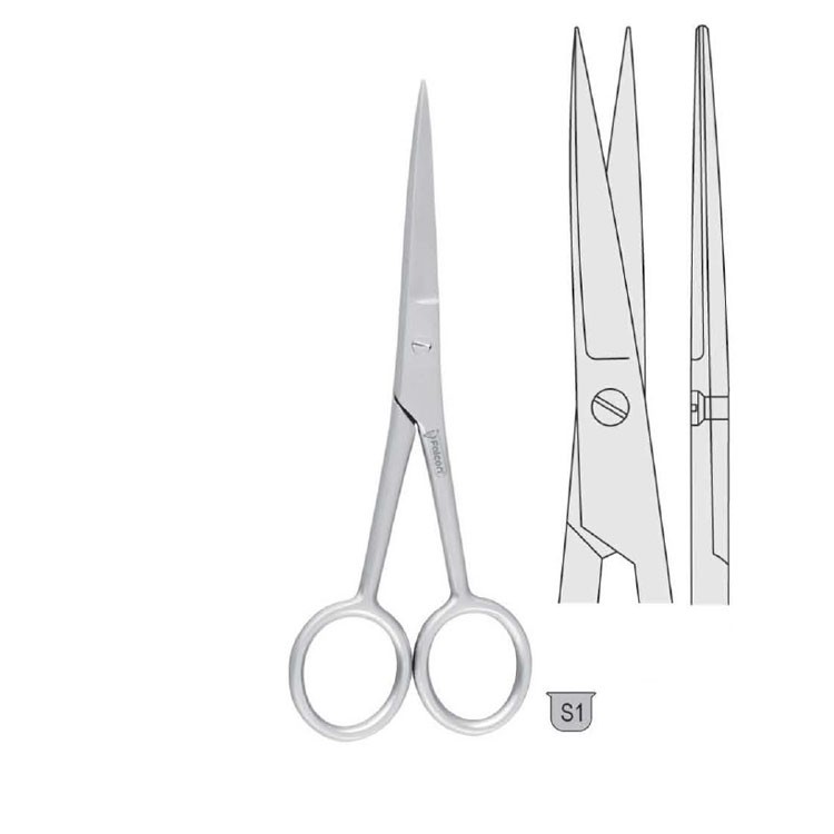 Scissors Falcon straight 130mm