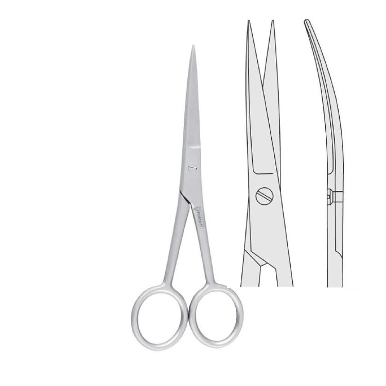 Scissors Falcon curved 150mm