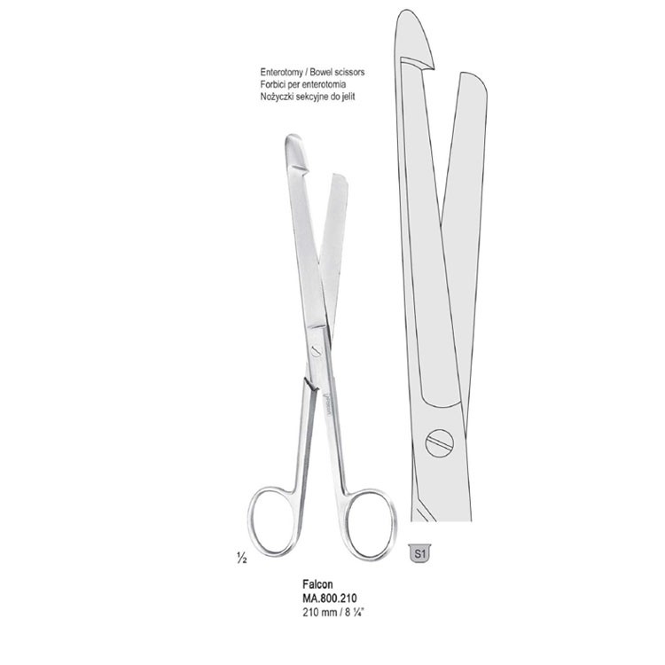 Scissors bowel / enterotomy Falcon 210mm