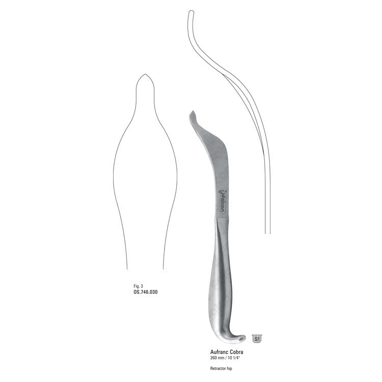 Retractor hip Aufranc Cobra 32x260mm, fig.3
