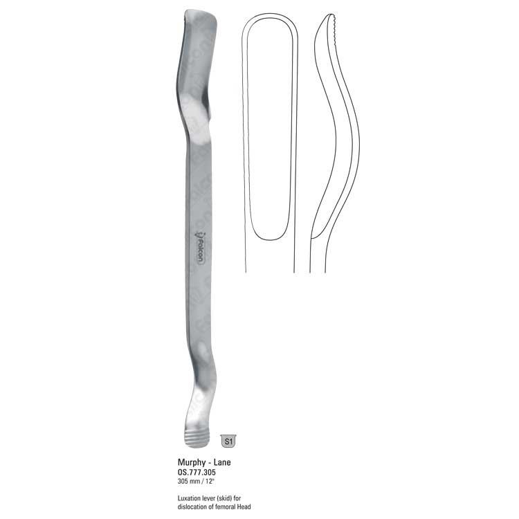Lever luxation Murphy-Lane skid 18/30x305mm 