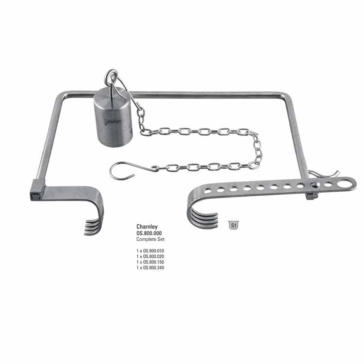 Retractor hip self-retaining Charnley initial incision complete set