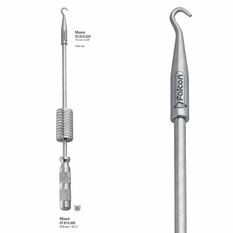 Extractor prosthesis Moore with hook 410mm