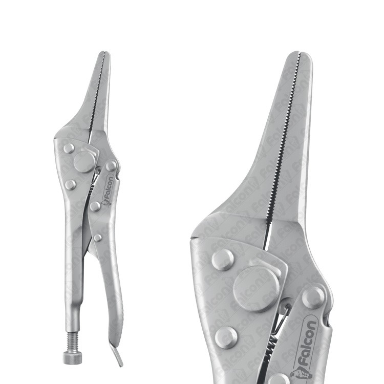 Pliers wire bending Falcon Locking-Grip needle nose 300mm