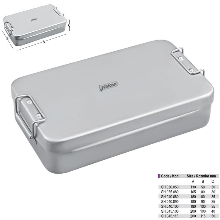 Instruments box with lock 180x90x35mm