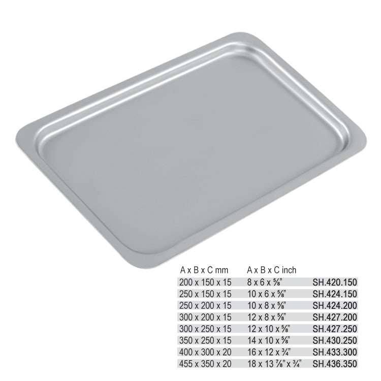Mayo tray 250 x 200 x 15mm