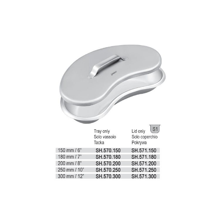 Tray kidney stainless steel 180mm