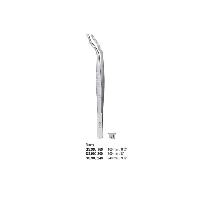 Forceps sterilizing Davis 200mm