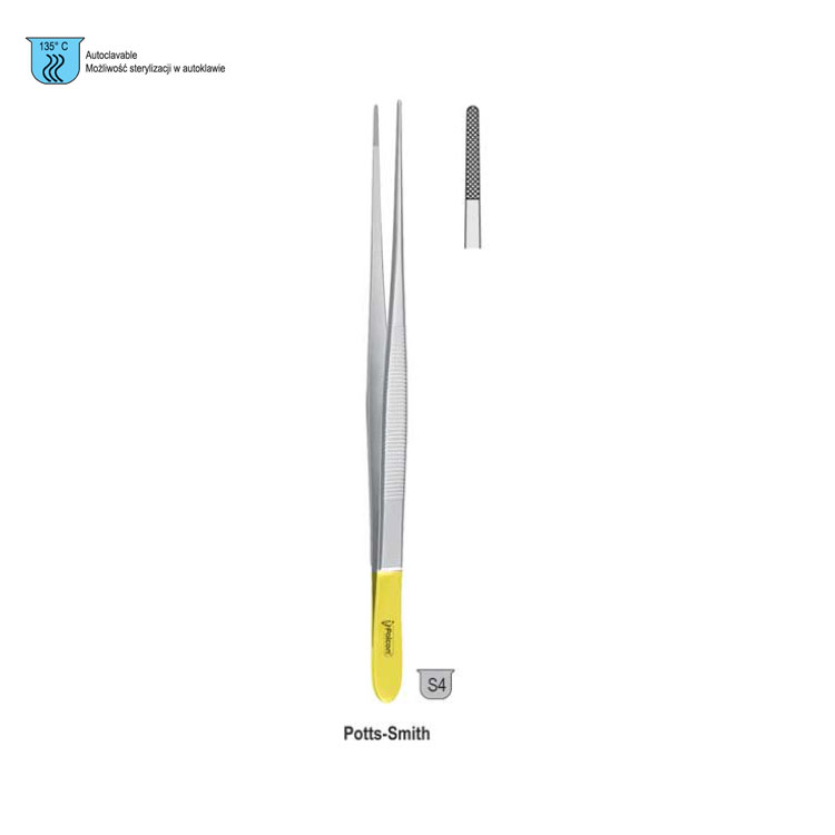 Falcon-Grip Forceps dissecting Potts-Smith TC 160mm 