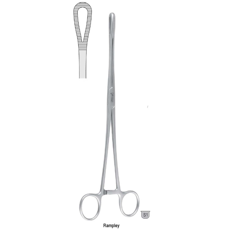 Forceps sponge Rampley 200mm