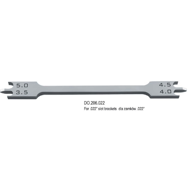 Bracket positioning gauge SS for .022" slot