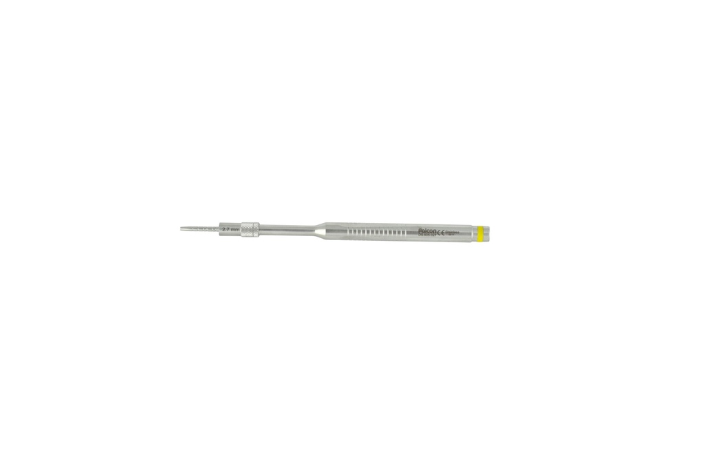 Ergo-Form Osteotome Palti tapered with stop concave straight 2.7mm (Yellow)