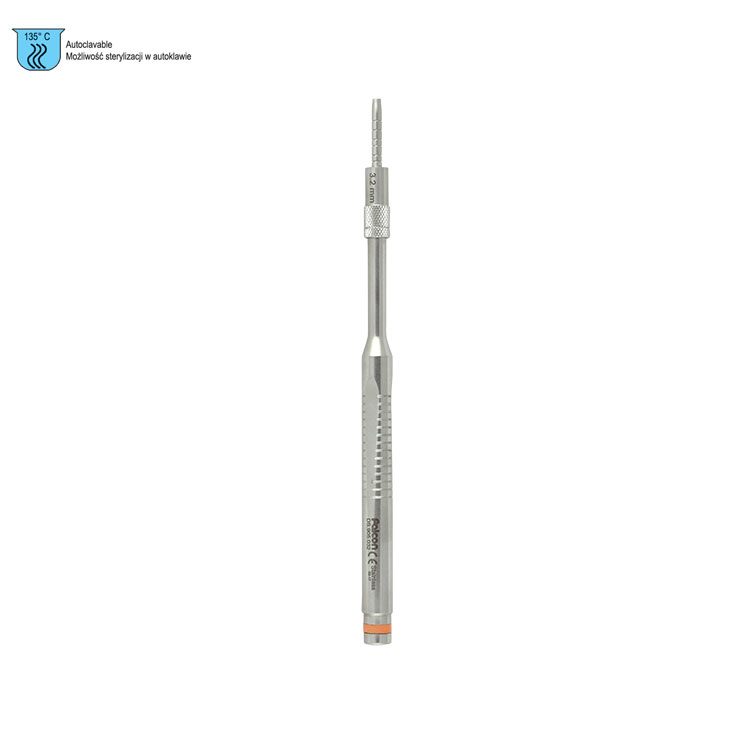 Ergo-Form Osteotome Palti tapered with stop concave straight 3.2mm (Orange)