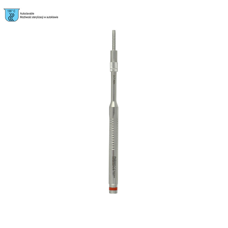Ergo-Form Osteotome Palti tapered with stop concave straight 3.7mm (Red)