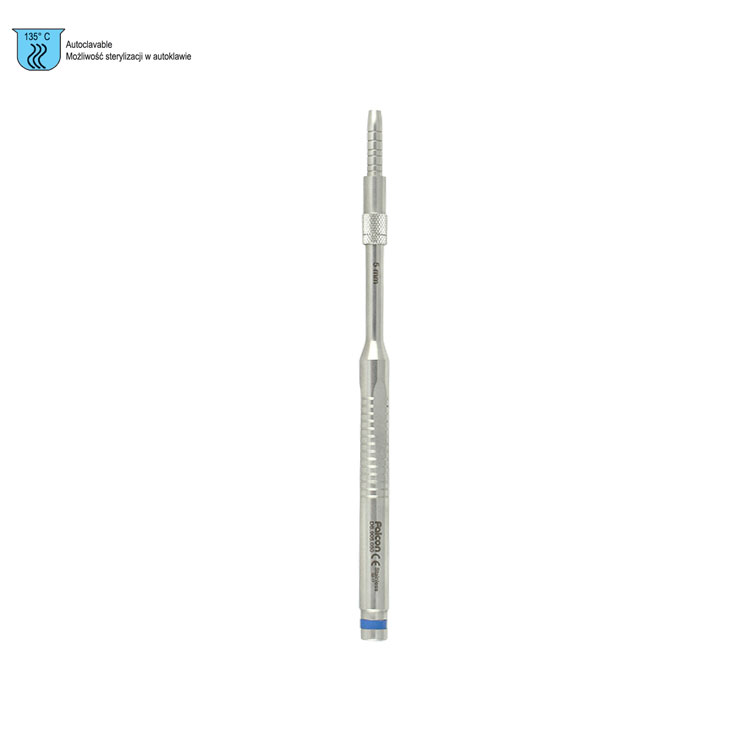 Ergo-Form Osteotome Palti tapered with stop concave straight 5.0mm (Blue)