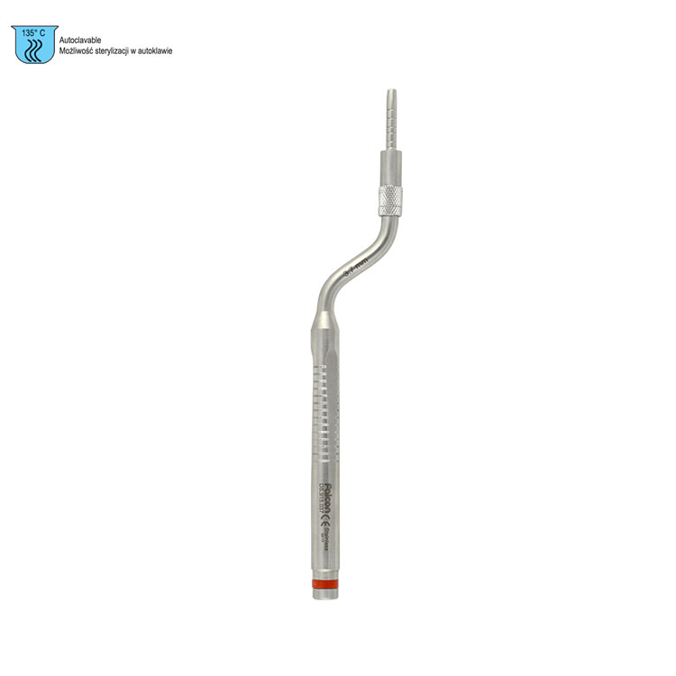 Ergo-Form Osteotome Palti tapered with stop concave bayonet 3.7mm (Red)