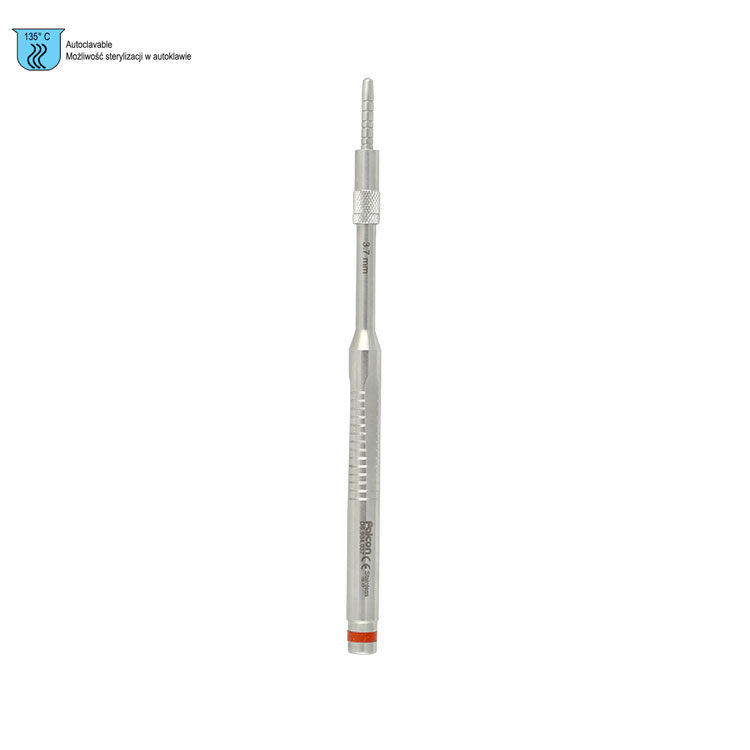 Ergo-Form Osteotome Palti tapered with stop convex straight 3.7mm (Red)