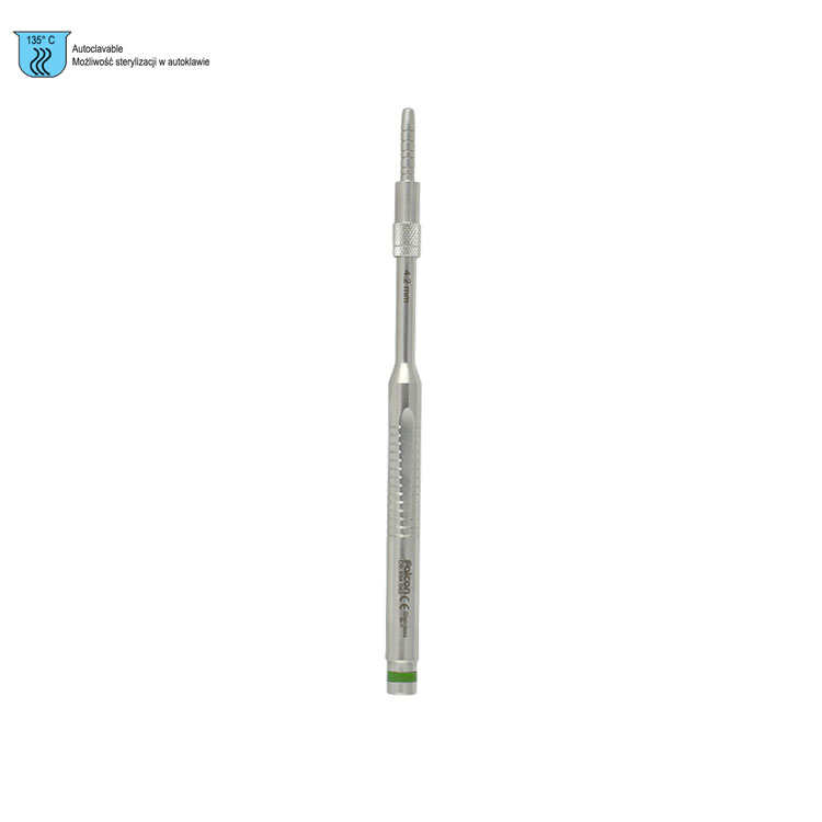 Ergo-Form Osteotome Palti tapered with stop convex straight 4.2mm (Green) 