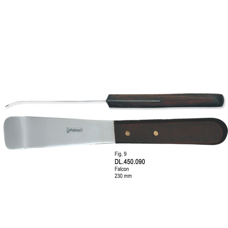 Plaster spatula Falcon fig. 9 rigid 230mm