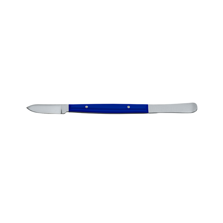 Wax knife Fahnenstock small plastic handle 130mm blue