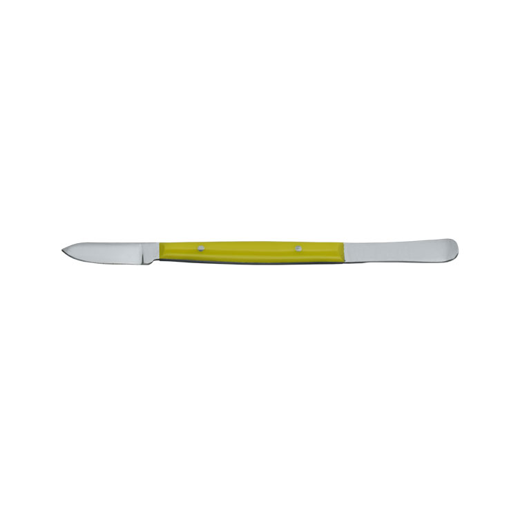 Wax knife Fahnenstock small plastic handle 130mm yellow