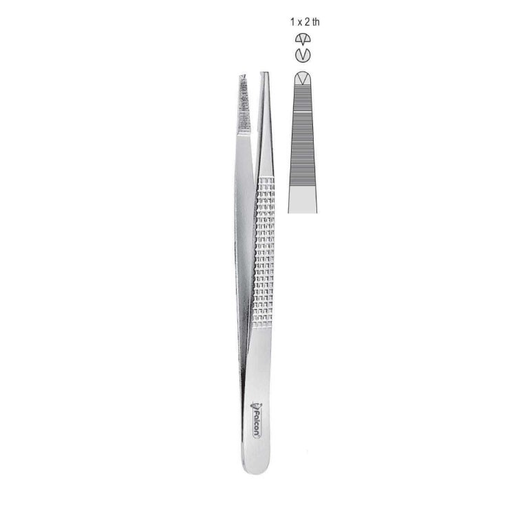 Forceps tissue Bonney 1x2th 180mm