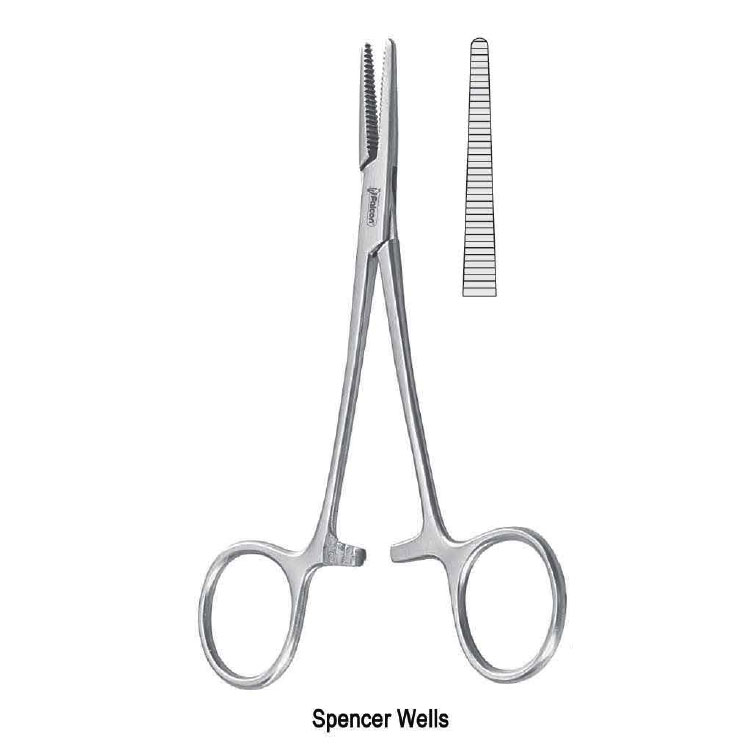 Forceps artery Spencer Wells straight 130mm