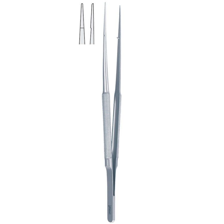 Forceps micro round handles str. 150mm 