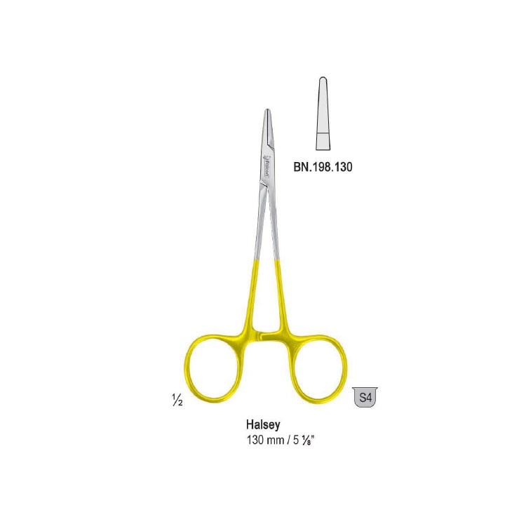 Falcon-Grip Needle holder Halsey 130mm TC smooth
