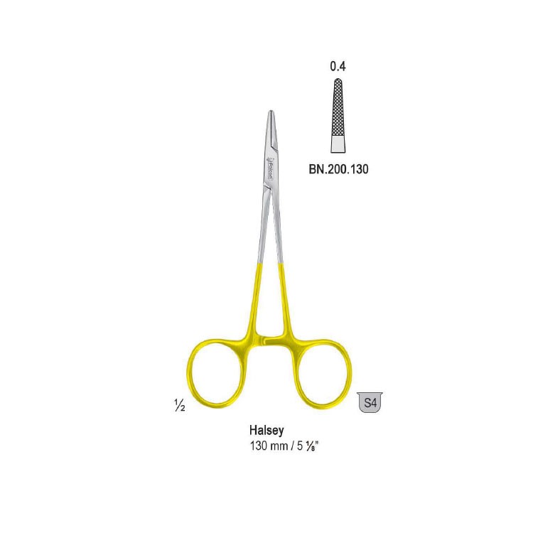 Falcon-Grip Needle holder Halsey 130mm TC