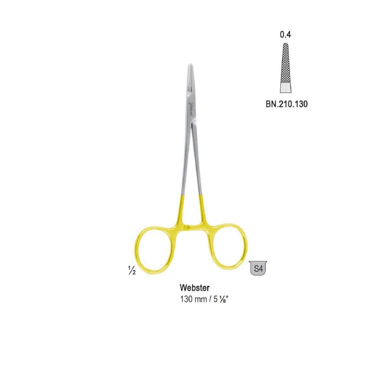 Falcon-Grip Needle holder Webster 130mm TC