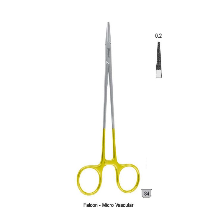 Falcon-Grip Needle holder Falcon-Micro Vascular 180mm TC