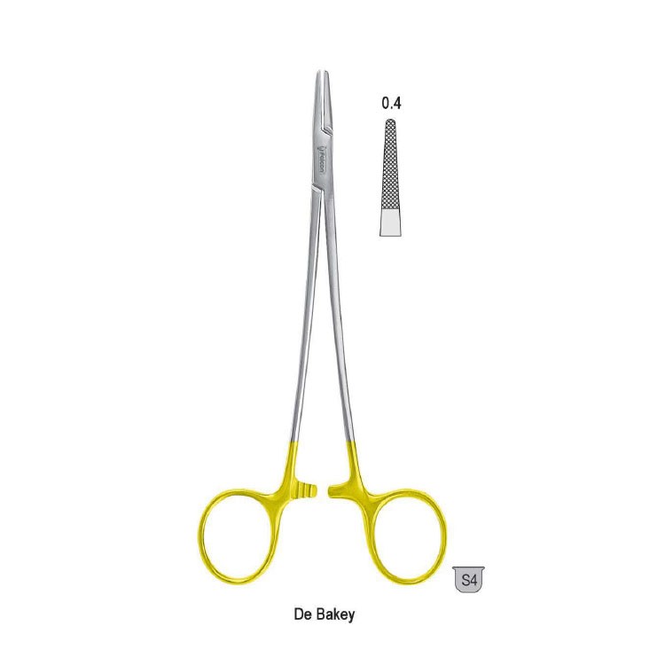Falcon-Grip Needle holder DeBakey 180mm TC