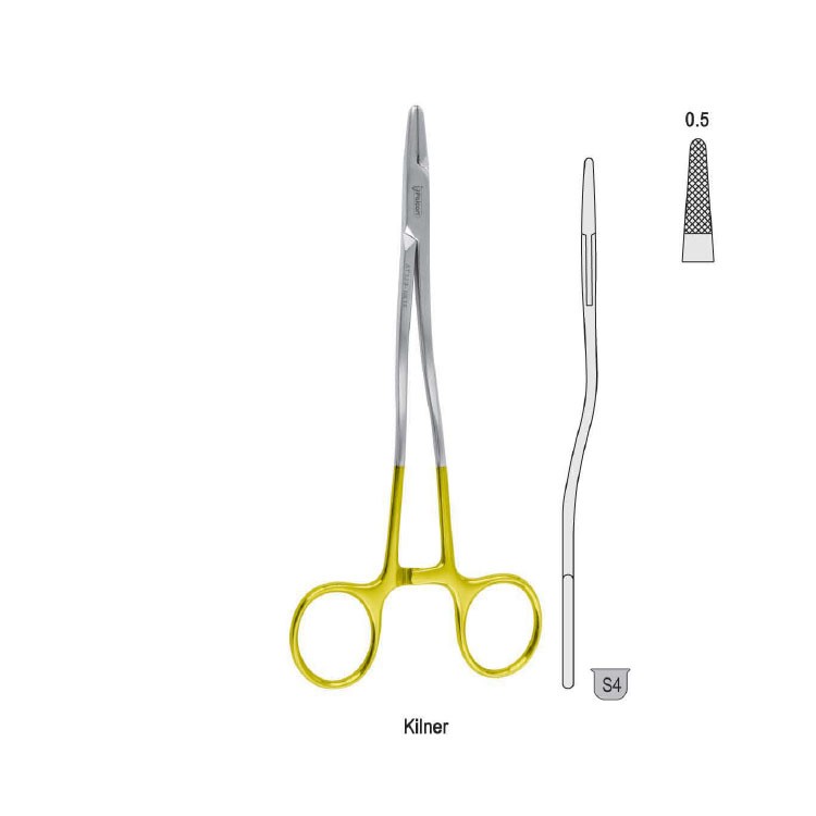 Falcon-Grip Needle holder Kilner S-shape 165mm TC