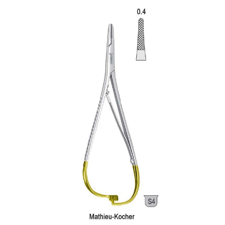 Falcon-Grip Needle holder Mathieu-Kocher 140mm TC