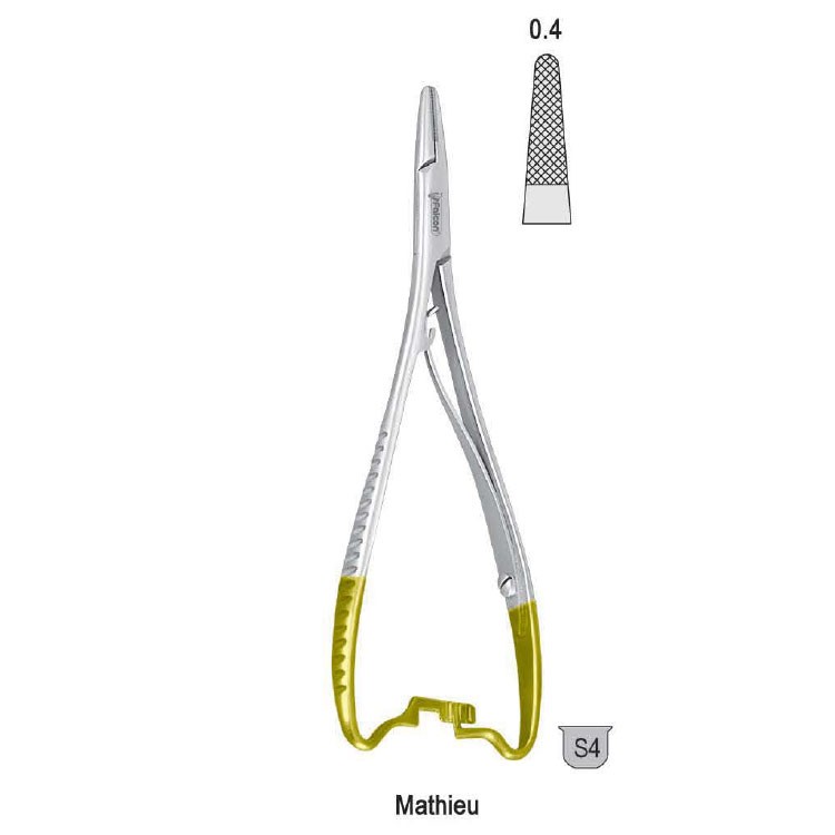 Falcon-Grip Needle holder Mathieu 170mm TC, reverse action