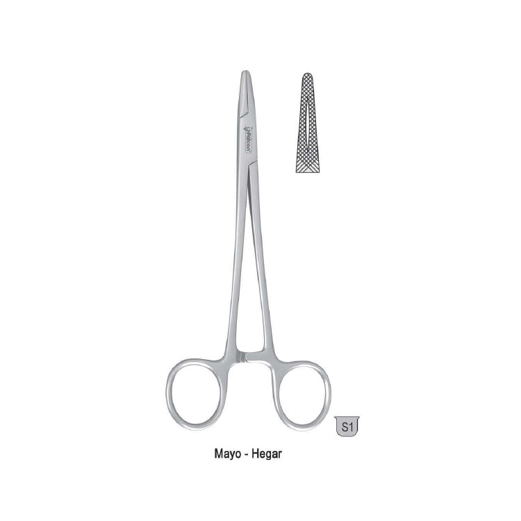 Needle holder Mayo-Hegar 150mm (Mirror Finish)