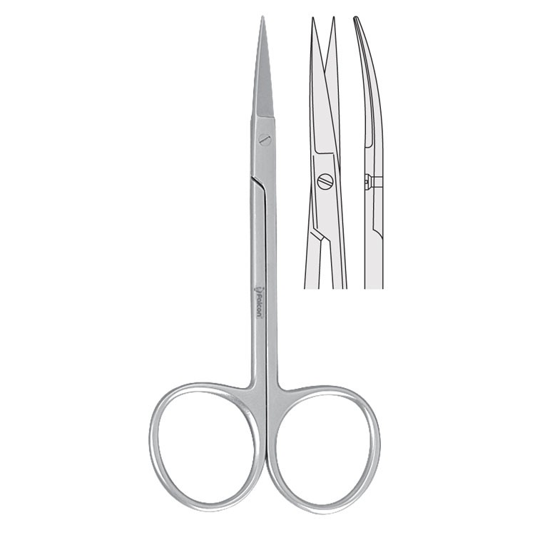 Scissors Iris curved 90mm