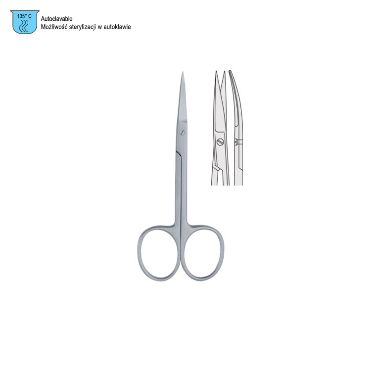 Scissors Iris curved 115mm (Mirror Finish)