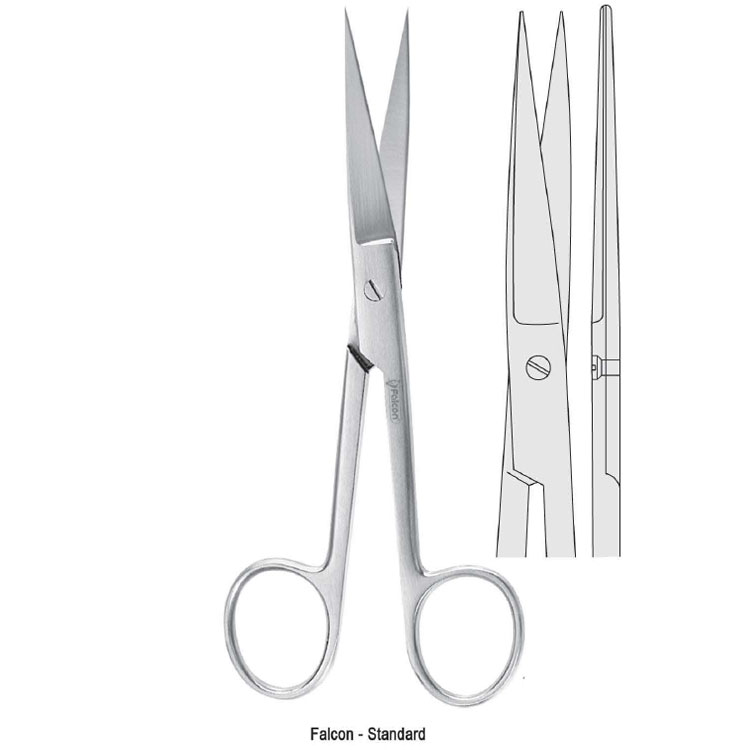 Scissors Falcon-Standard sh/sh straight 145mm