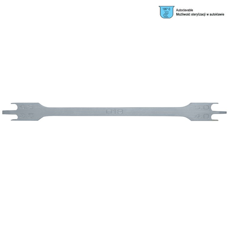 Bracket positioning gauge for .018" slot 