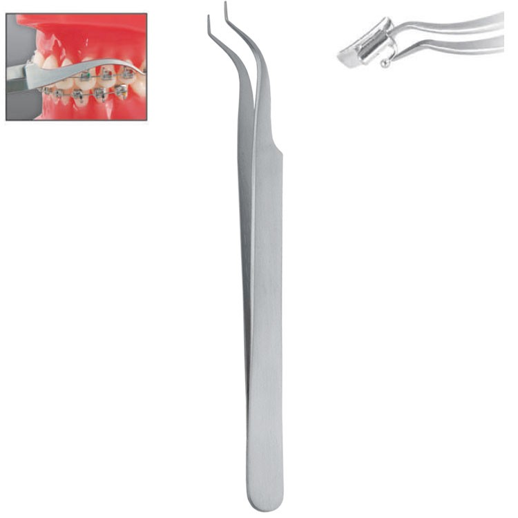 Keat buccal tube placing tweezers 120mm