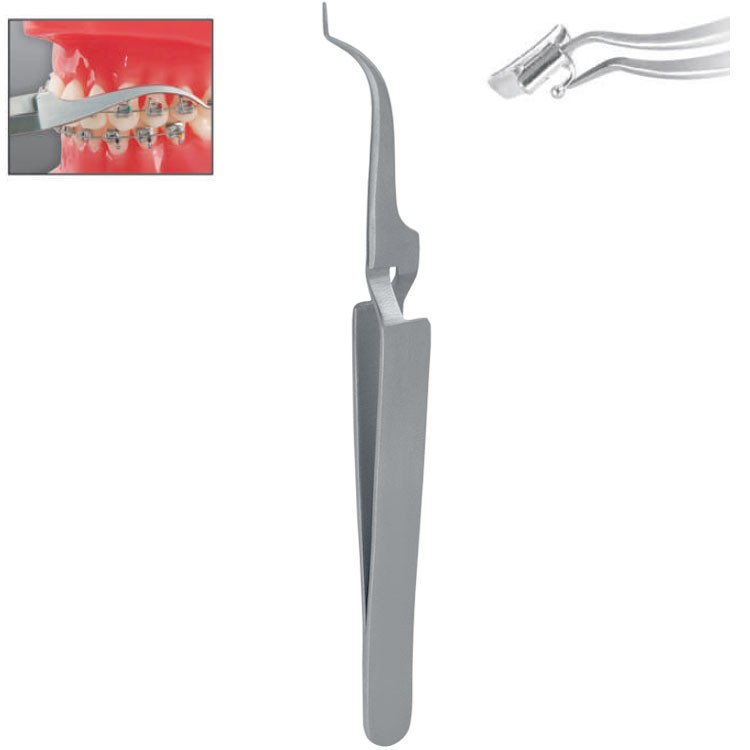 Falcon buccal tube placing tweezers x-action 135mm