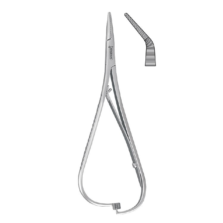 Elastomeric ligature placing forceps Smaha angled 140mm 