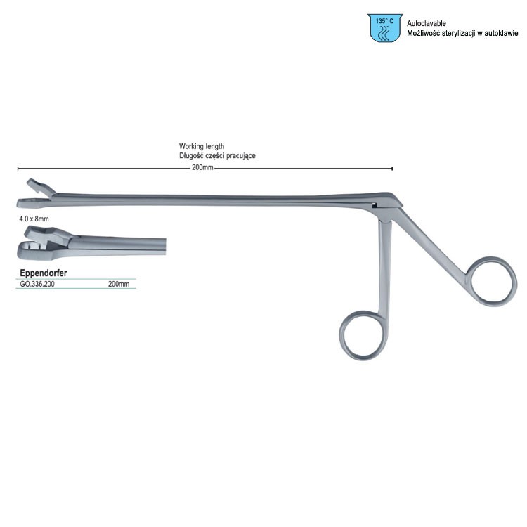 Forceps biopsy Eppendorfer 200mm shaft